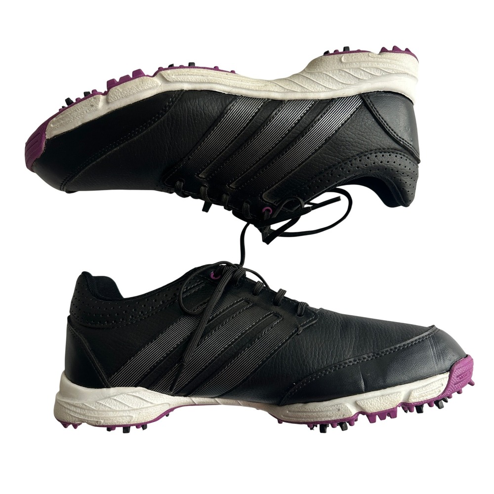 Adidas Tech Response Womens Golf Shoes Black Purple Q47066 Size 8.5